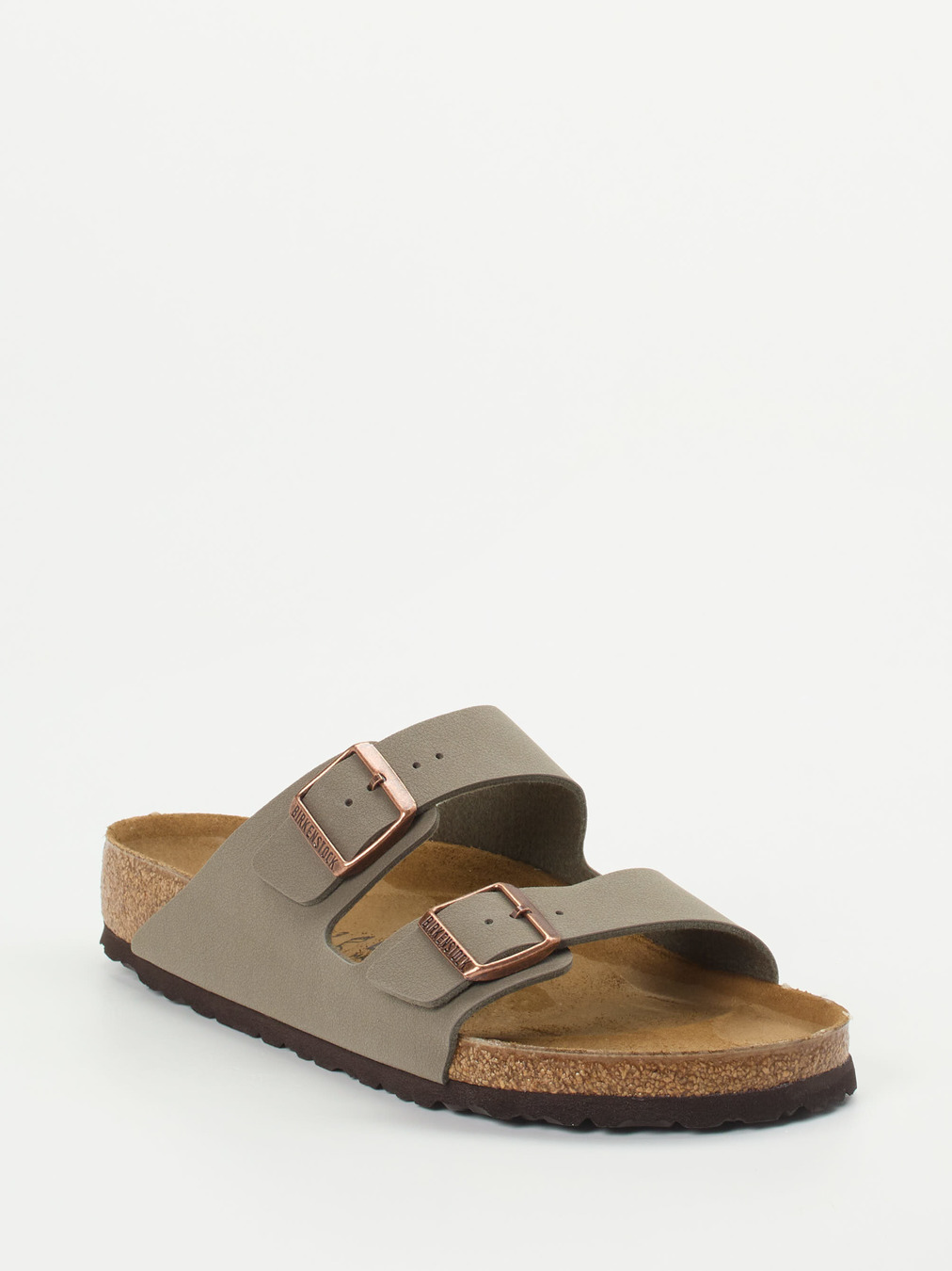 Birkenstock – Zweiriemer-Pantolette aus Synthetik Taupe