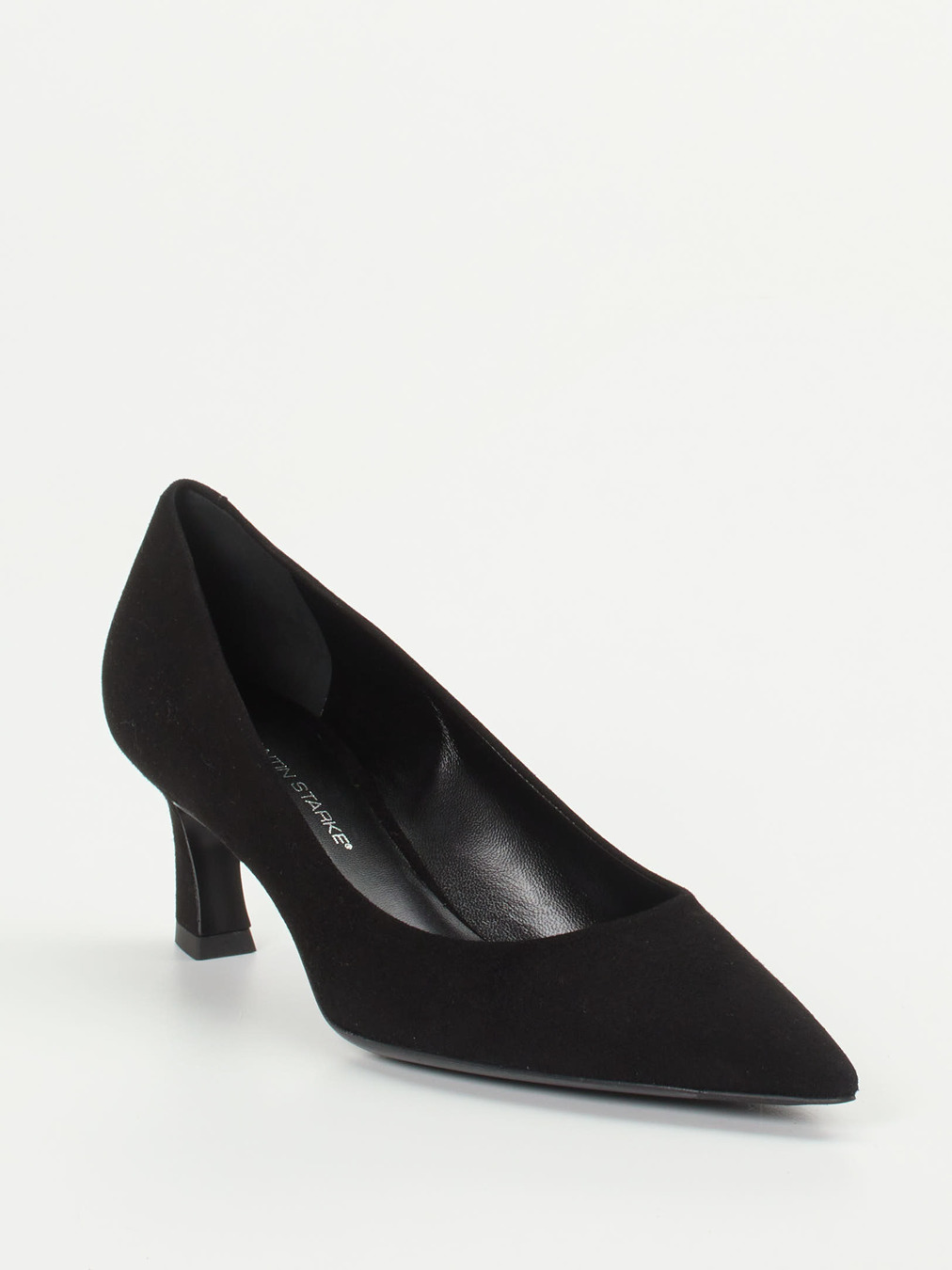 Konstantin Starke – Kitten-Heel-Pumps aus Veloursleder schwarz