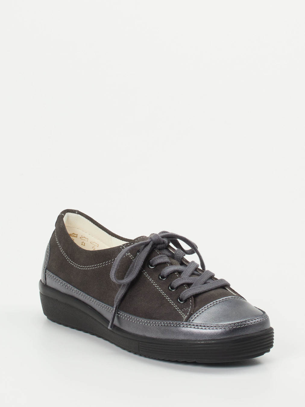 Christian Dietz – Komfort-Sneaker aus Veloursleder anthrazit