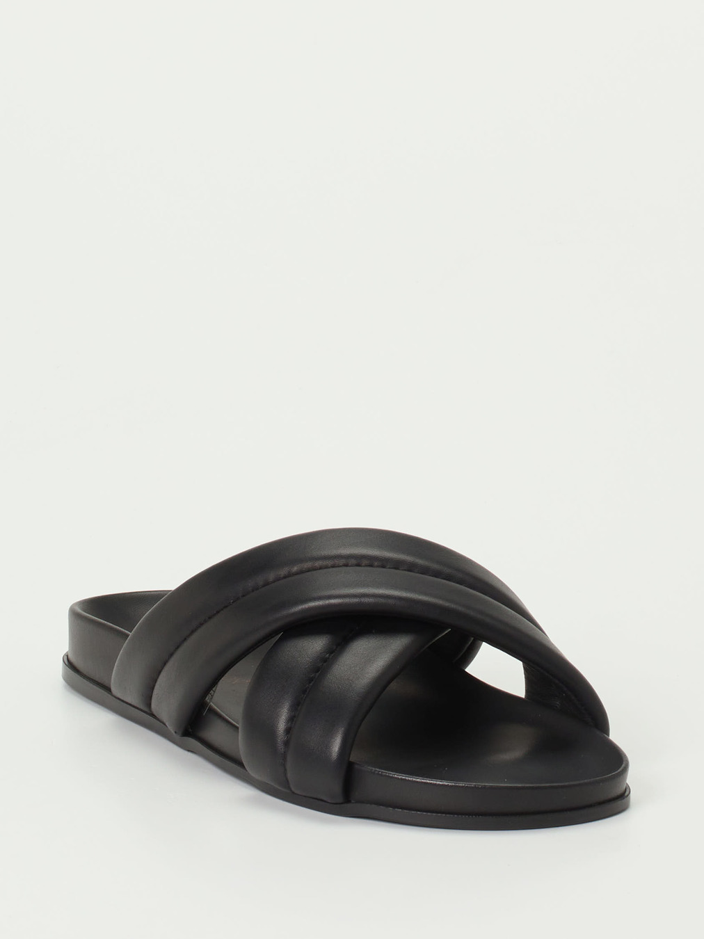 Ralph Harrison – Slides aus Kalbleder schwarz