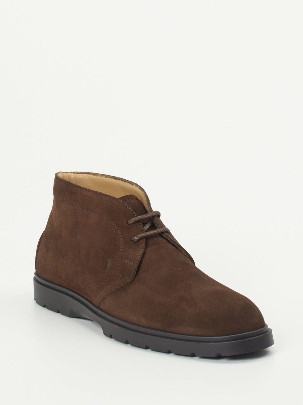 Tod's – Desert Boots aus Veloursleder Dunkelbraun
