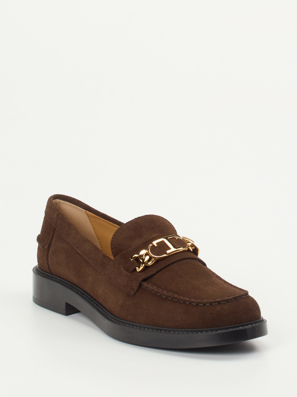 Tod's – Loafer aus Veloursleder Dunkelbraun