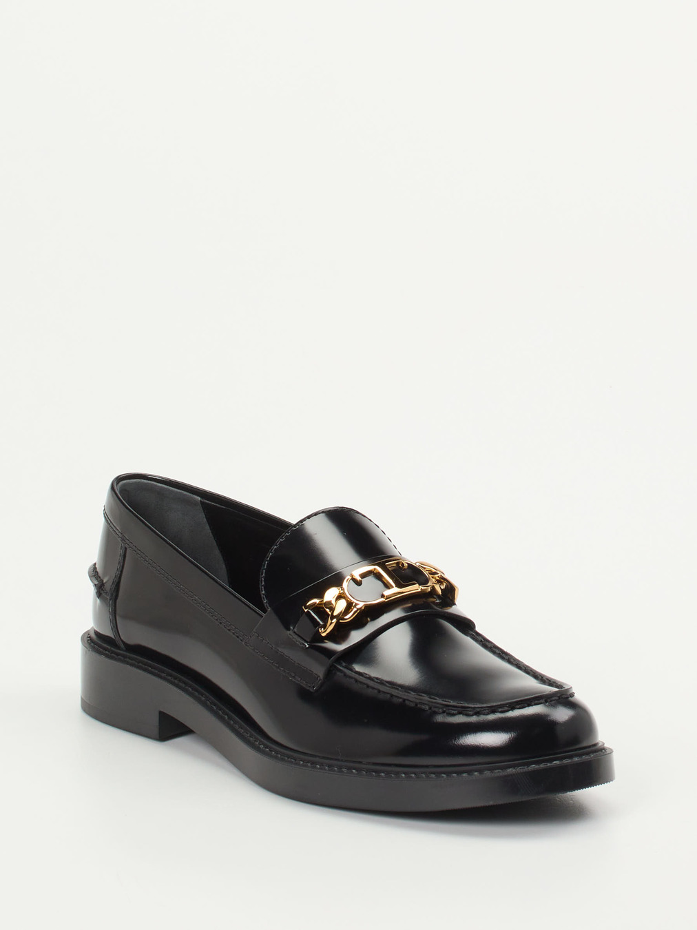 Tod's – Loafer aus Hochglanzleder Schwarz