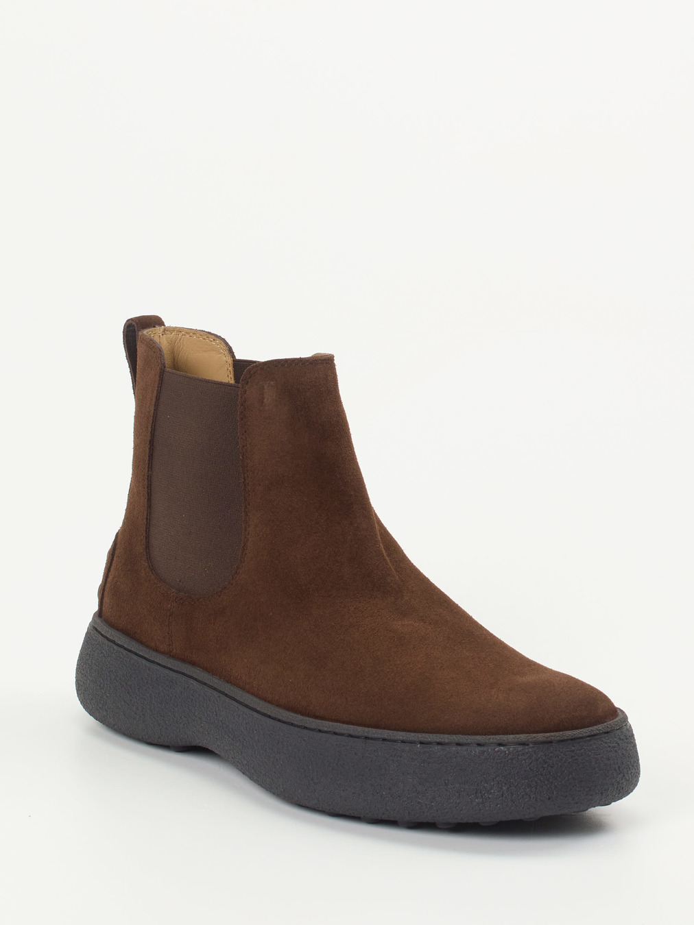 Tod's – Chelsea Boots aus Veloursleder schokobraun