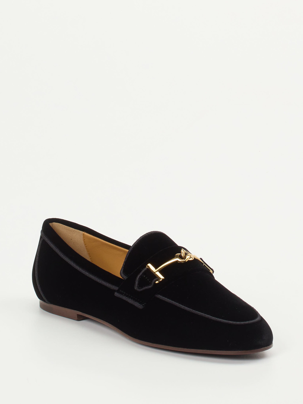 Tod's – Loafer aus Veloursleder Schwarz