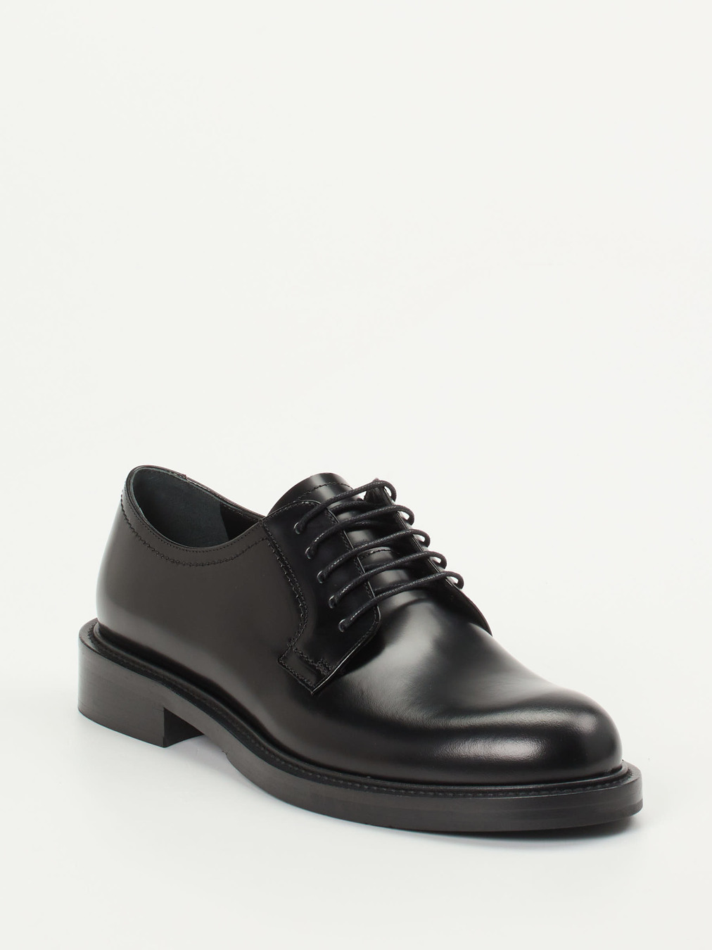 Konstantin Starke – Derby-Schuhe aus Hochglanzleder schwarz