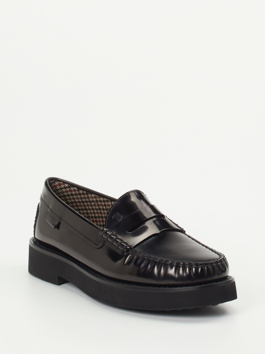 Tod's – Loafer aus Hochglanzleder schwarz