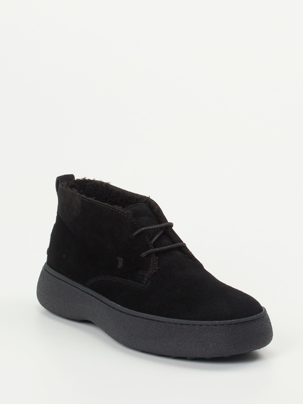 Tod's – Chukka Boots aus Veloursleder schwarz