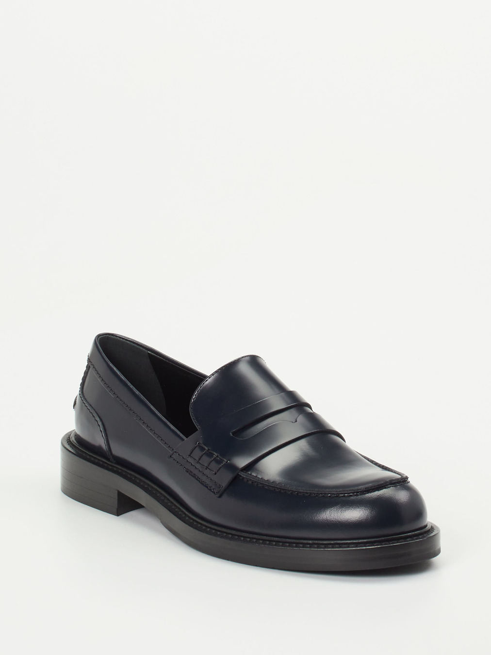 Konstantin Starke – Loafer aus Hochglanzleder in Blau