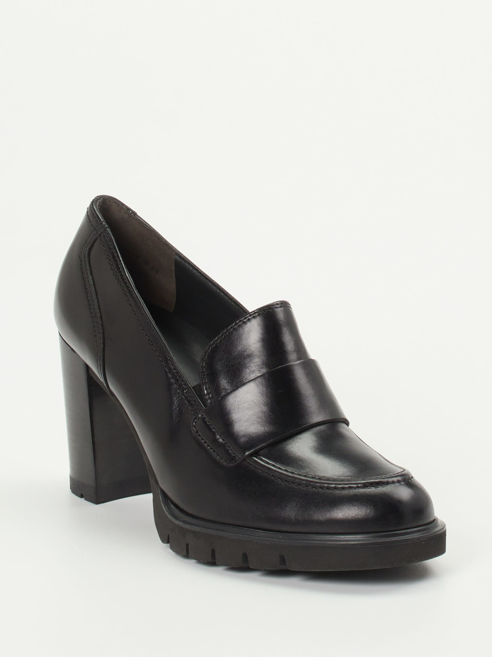 Paul Green – Loafer mit Blockabsatz aus Kalbleder