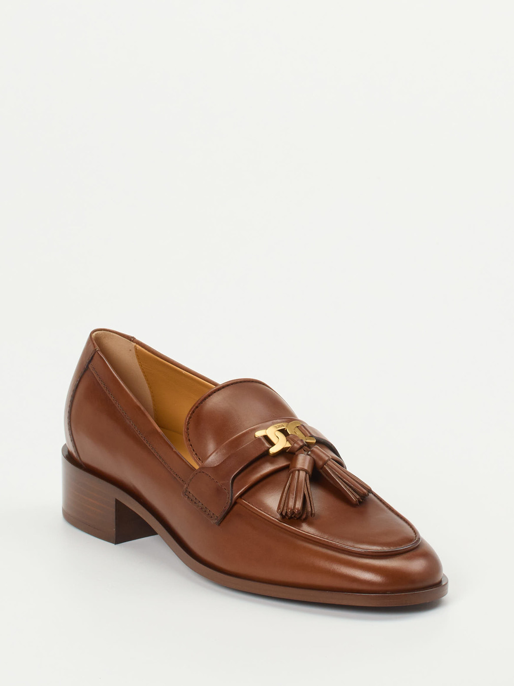 Tod's – Tassel Loafer aus Kalbleder braun
