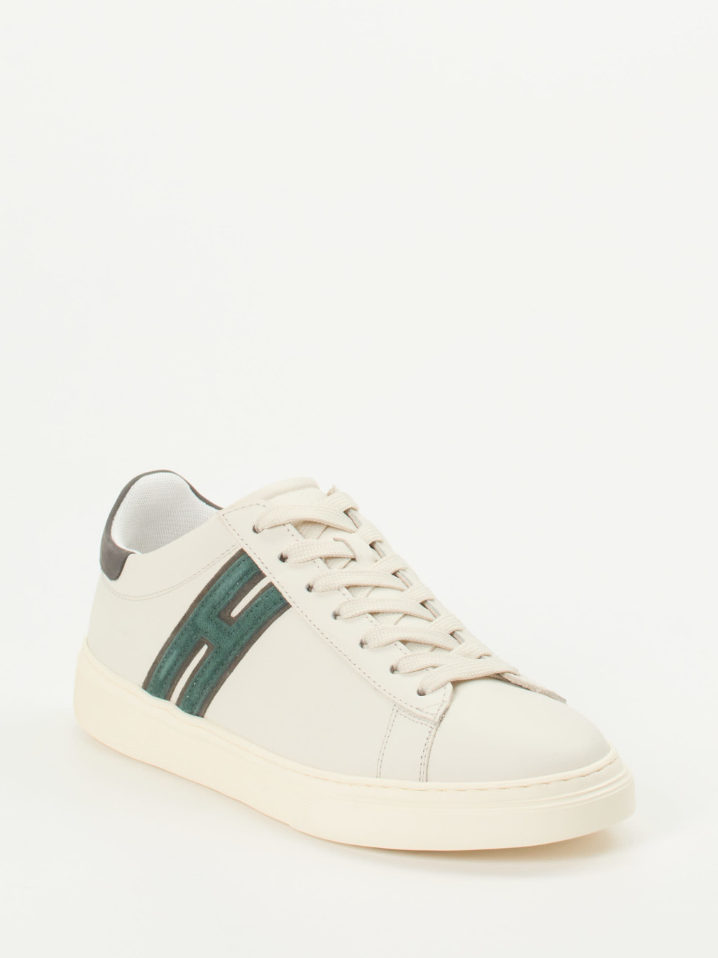 Hogan – Sneaker aus Kalbleder in Cremeweiß