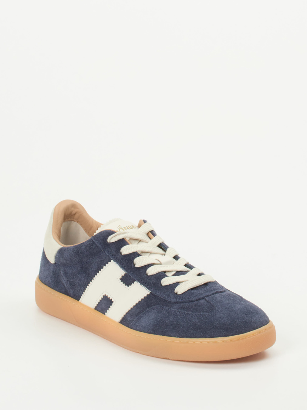 Hogan – Retro-Sneaker aus Veloursleder Marineblau