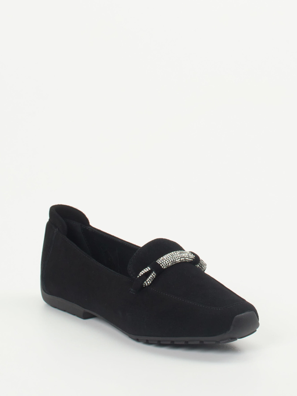 Mania – Loafer aus Veloursleder mit Strassdetail
