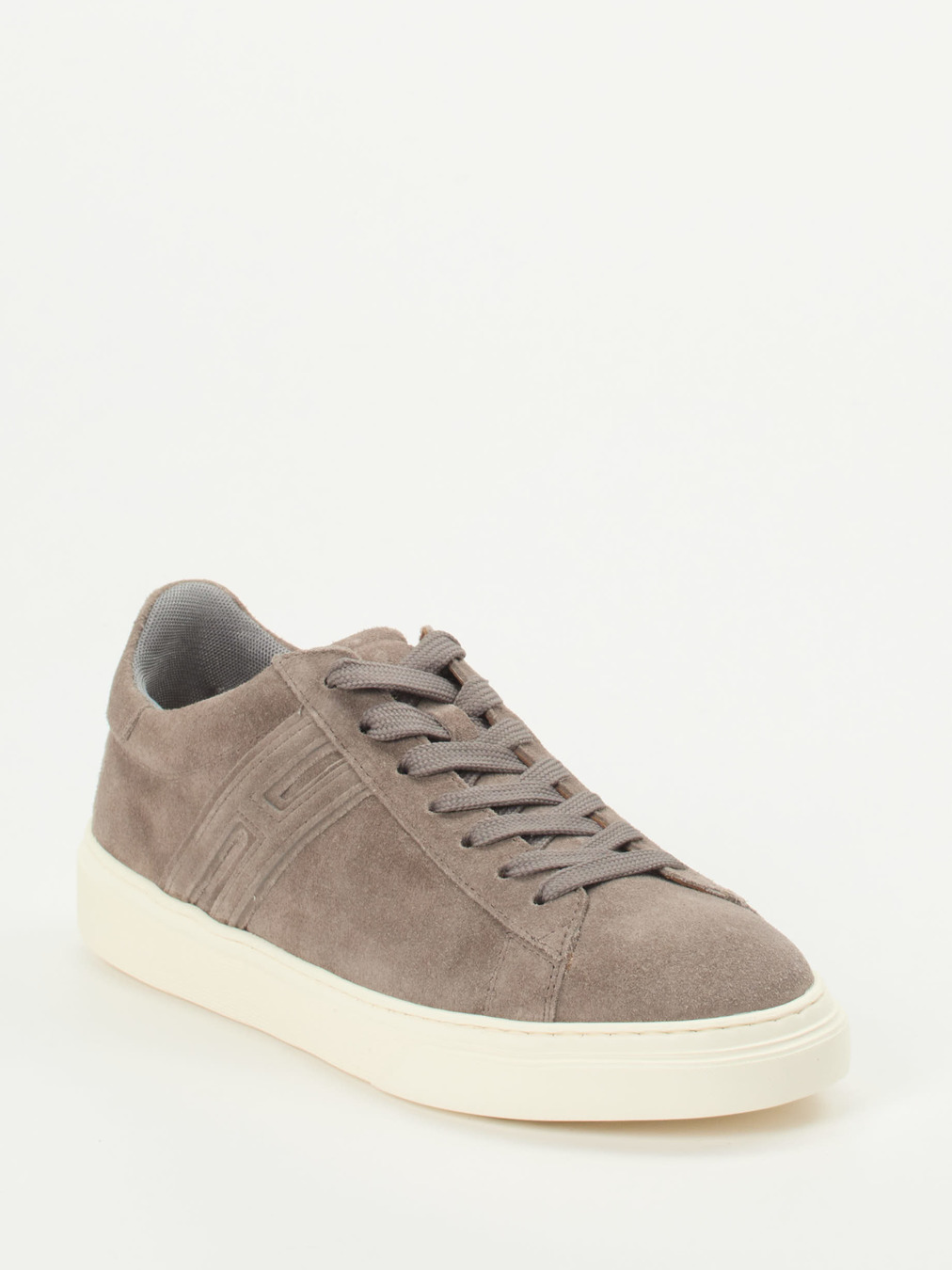 Hogan – Sneaker aus Veloursleder in Taupe