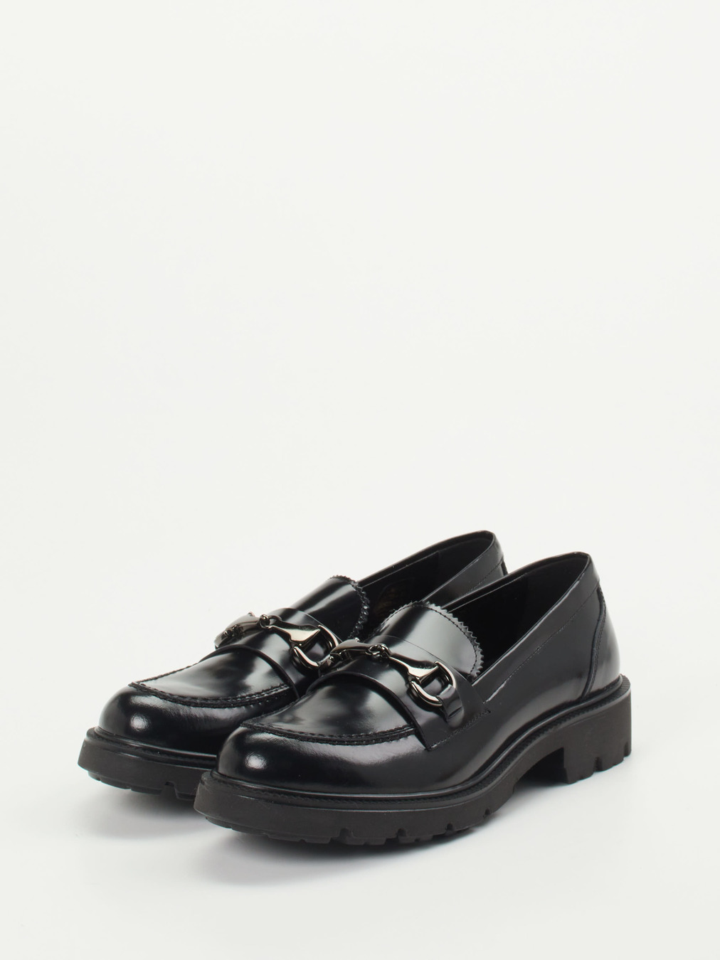 Konstantin Starke – Loafer aus Hochglanzleder schwarz