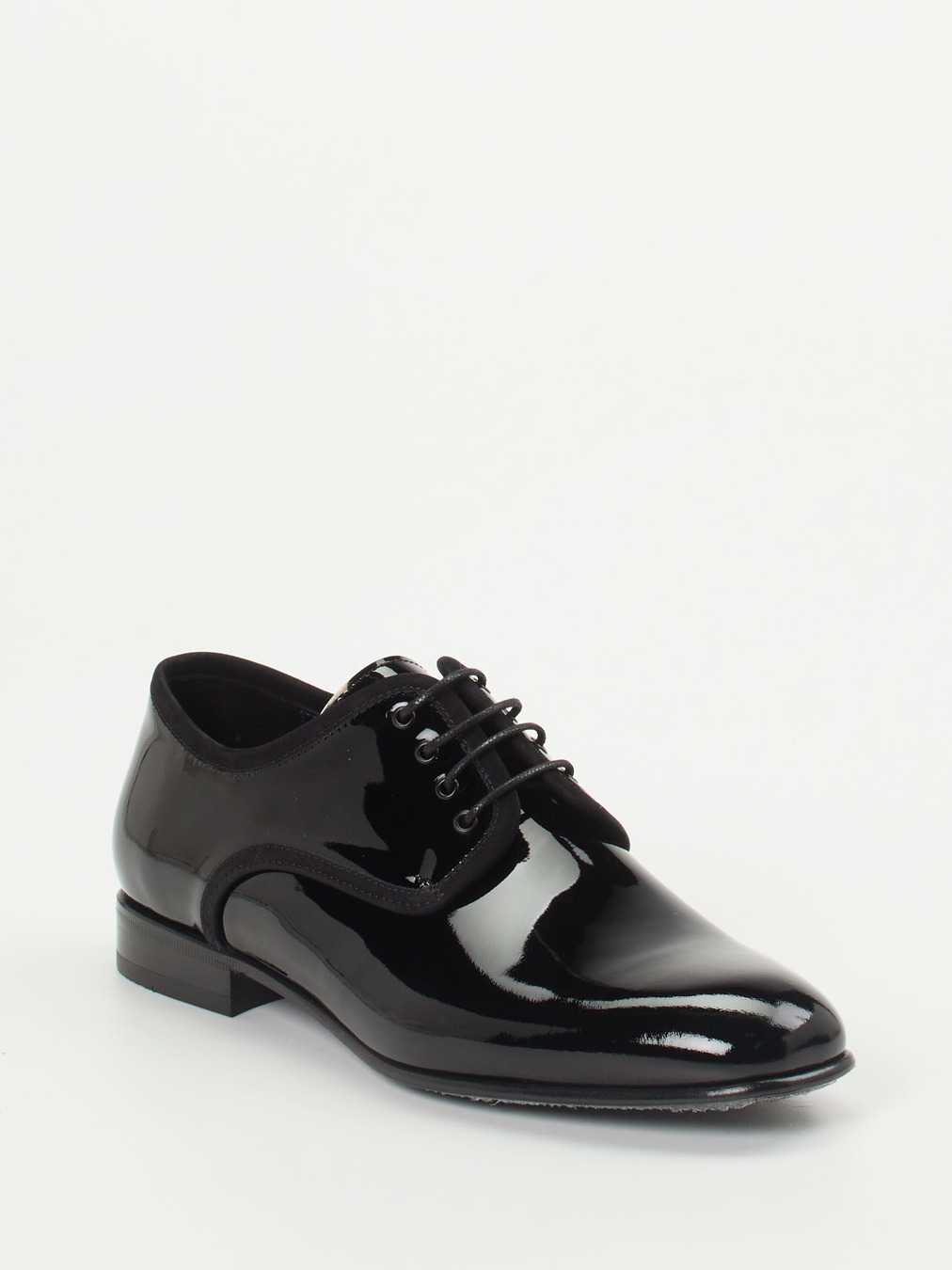 Konstantin Starke – Derby-Schnürschuhe aus Lackleder schwarz