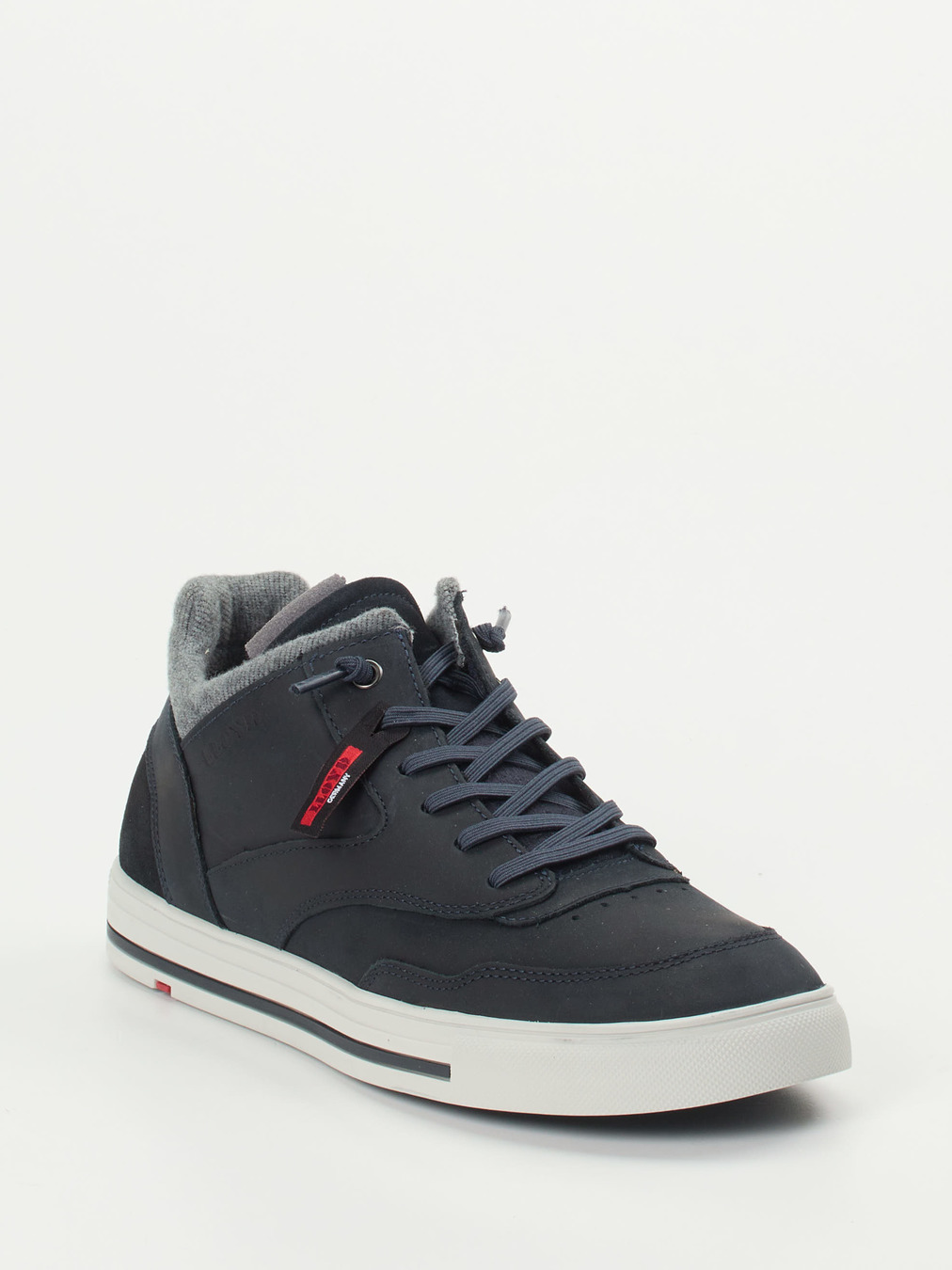 Lloyd – Mid-Top Sneaker aus Leder Dunkelblau