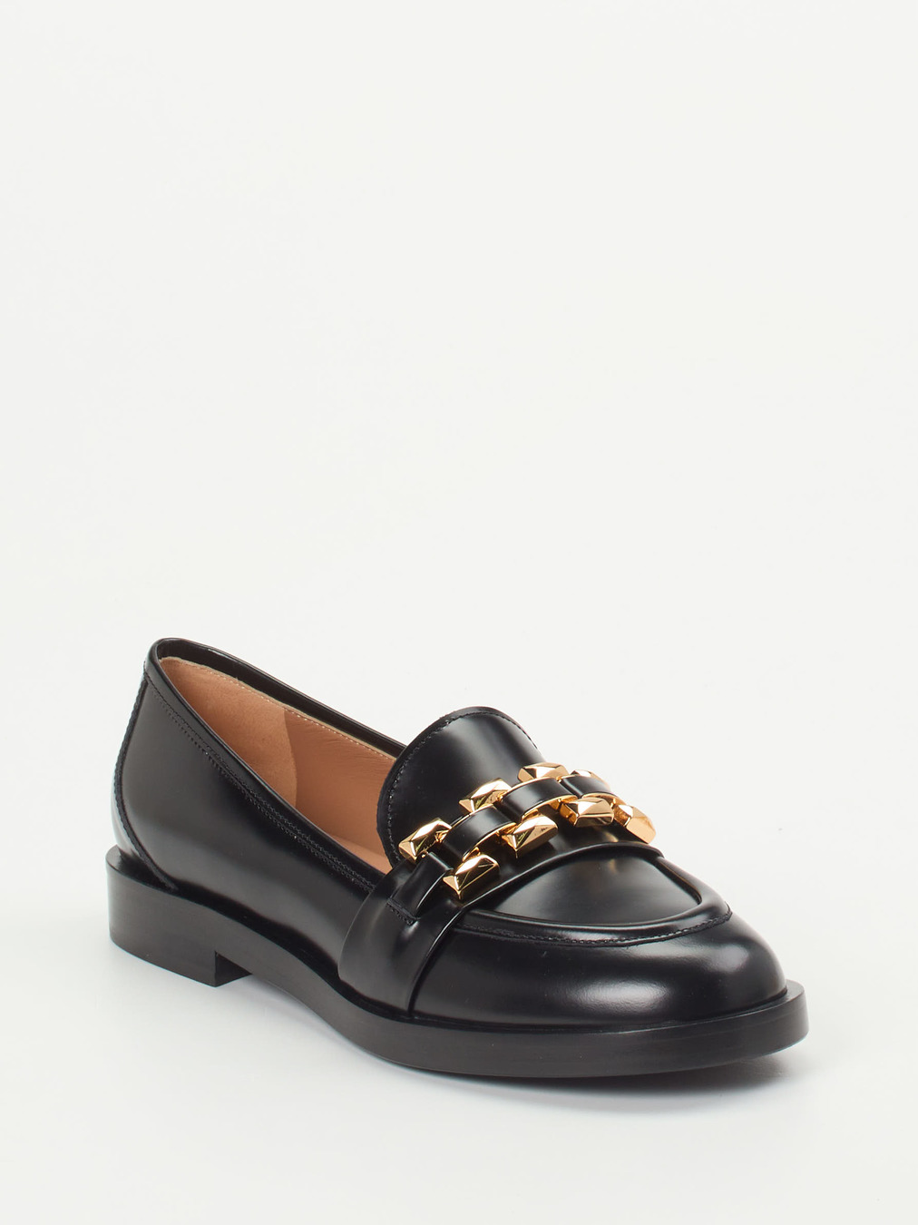 Konstantin Starke – Loafer aus Hochglanzleder Schwarz