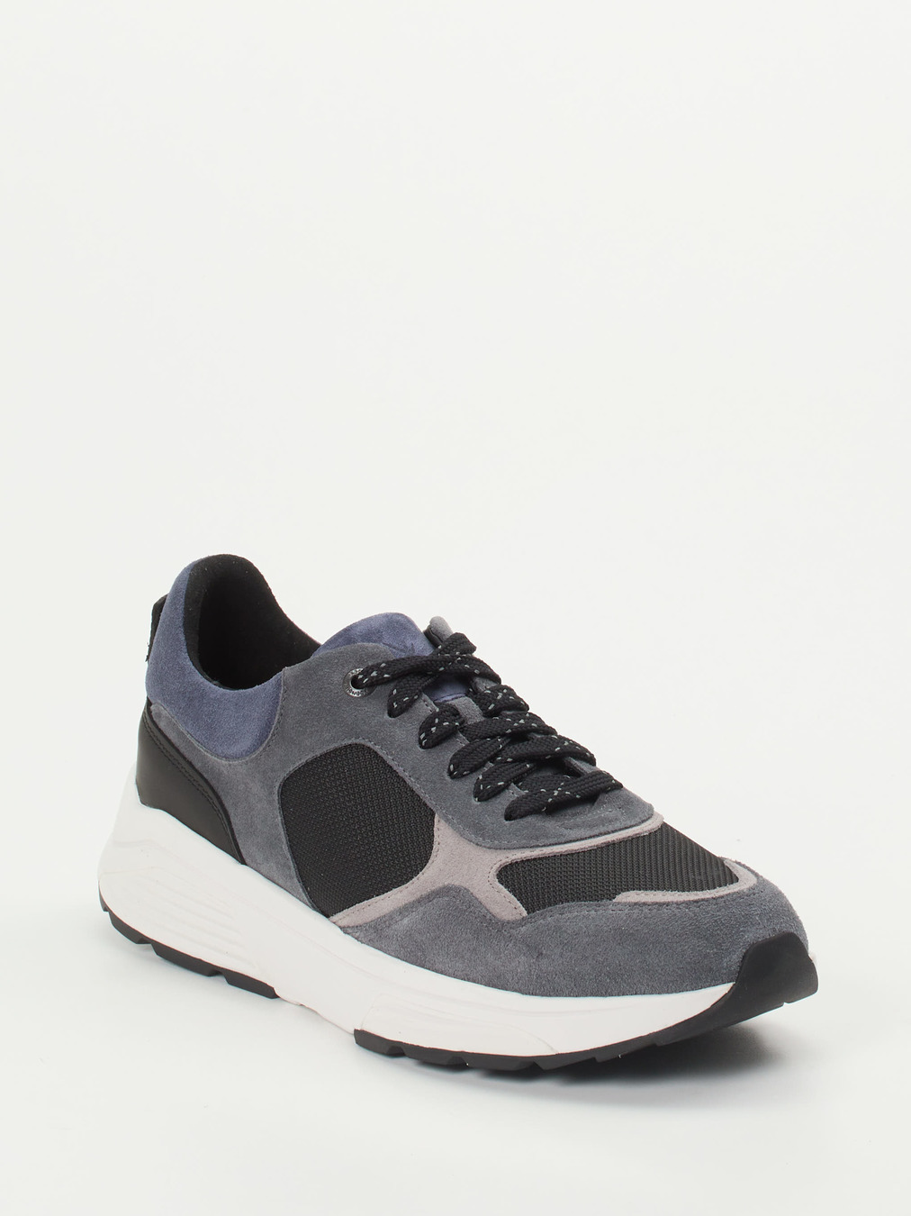 Xsensible – Sneaker aus Veloursleder und Mesh grau