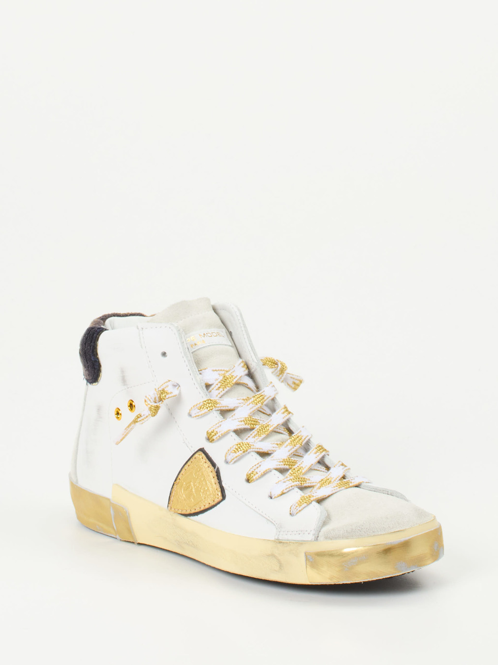 Philippe Model – High-Top Sneaker aus Kalbleder Weiß