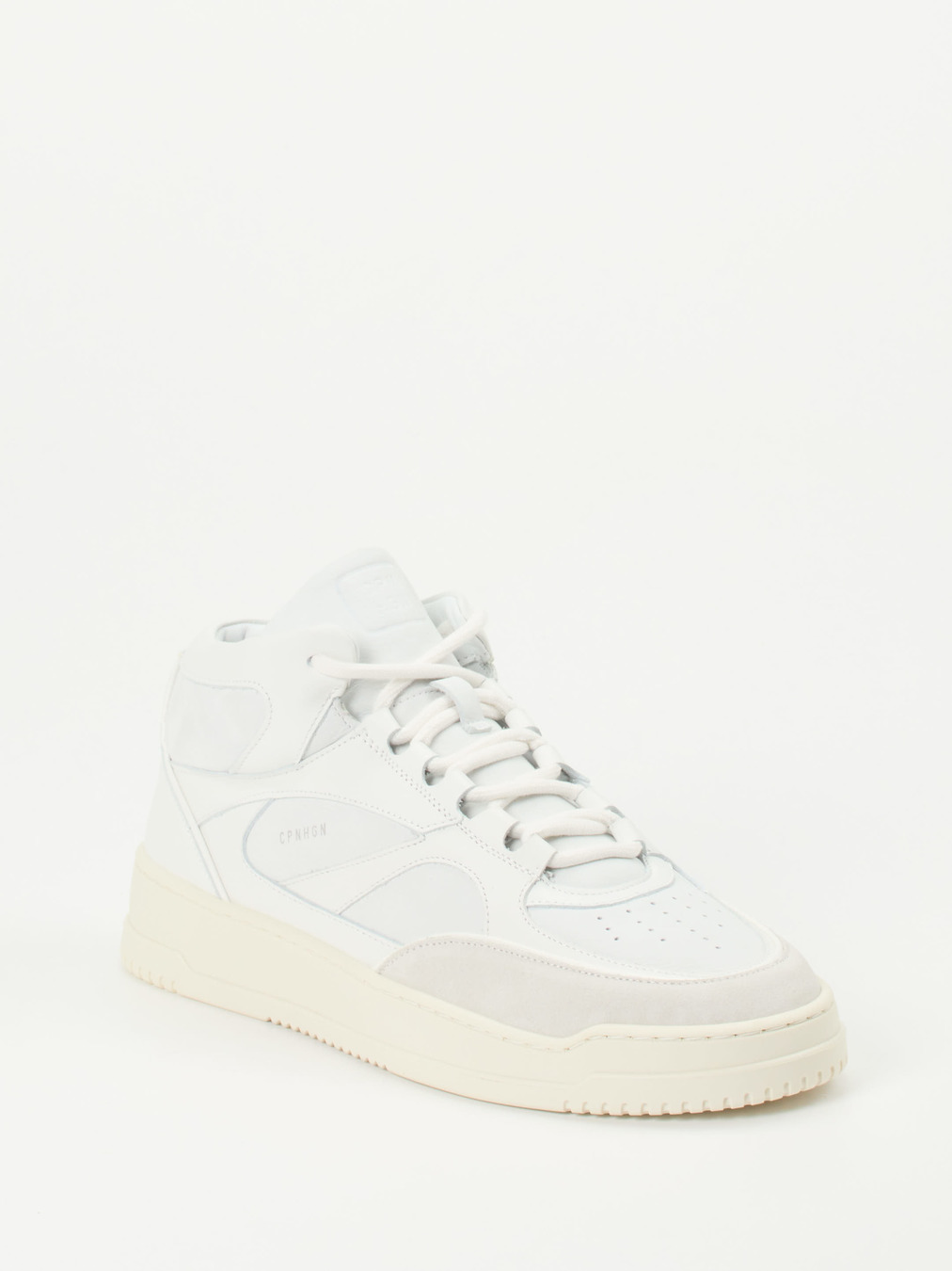 Copenhagen – Mid-Top Sneaker aus Kalbleder Off-White