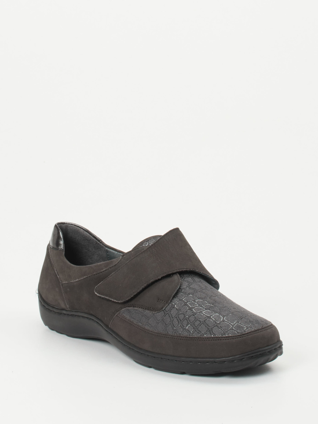 Waldläufer – Bequemschuh aus Nubukleder grau