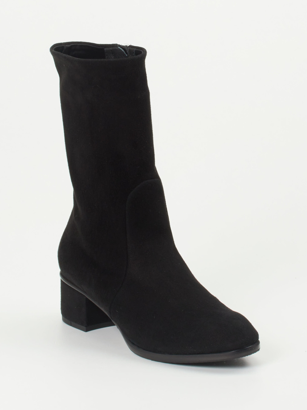 Konstantin Starke – Stiefeletten aus Veloursleder Schwarz