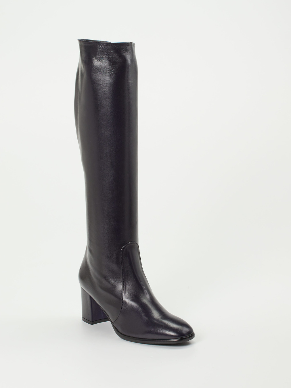 Konstantin Starke – Kniehohe Stiefel aus Lammleder Schwarz