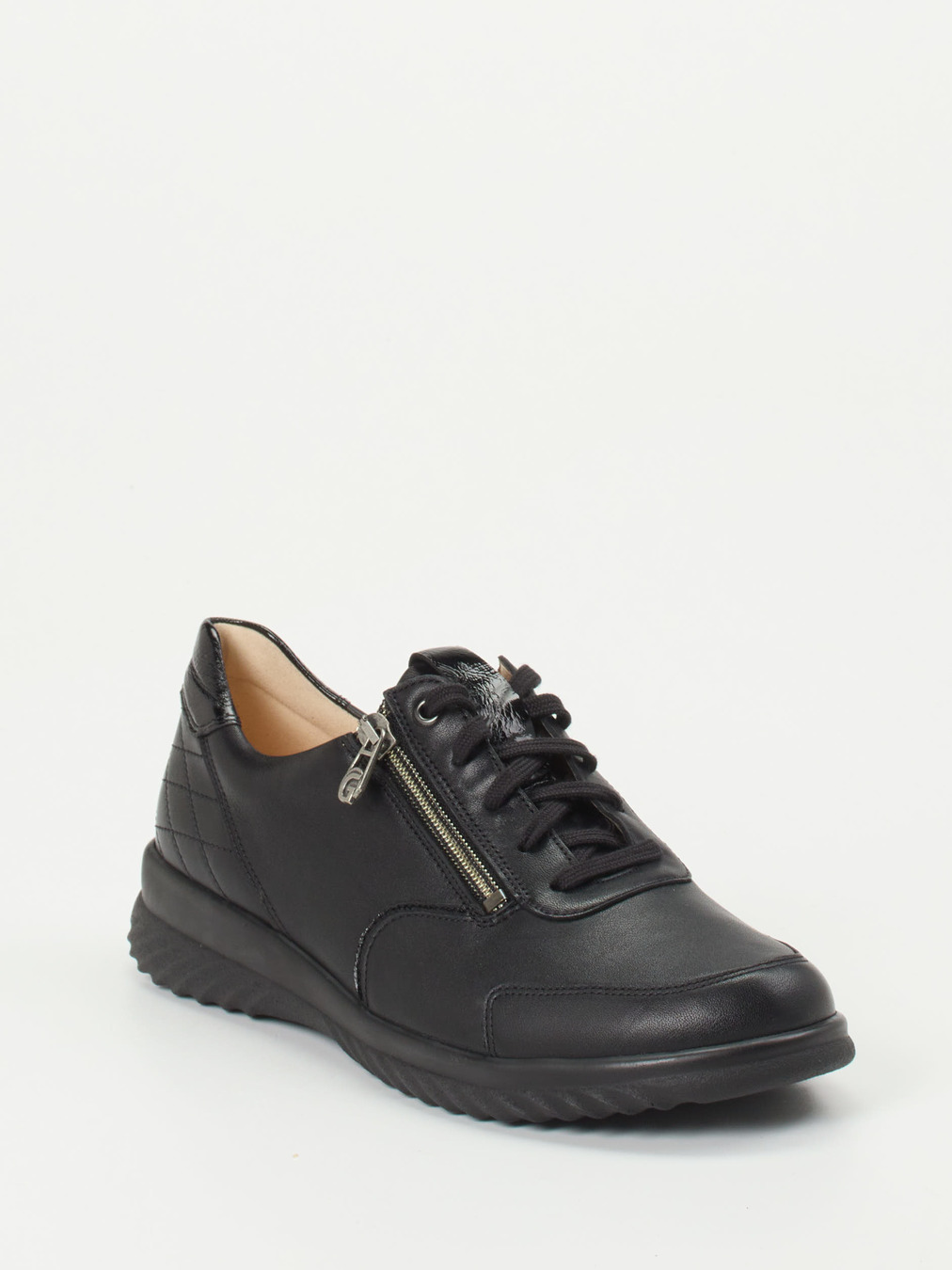 Ganter – Komfort-Sneaker aus Kalbleder schwarz