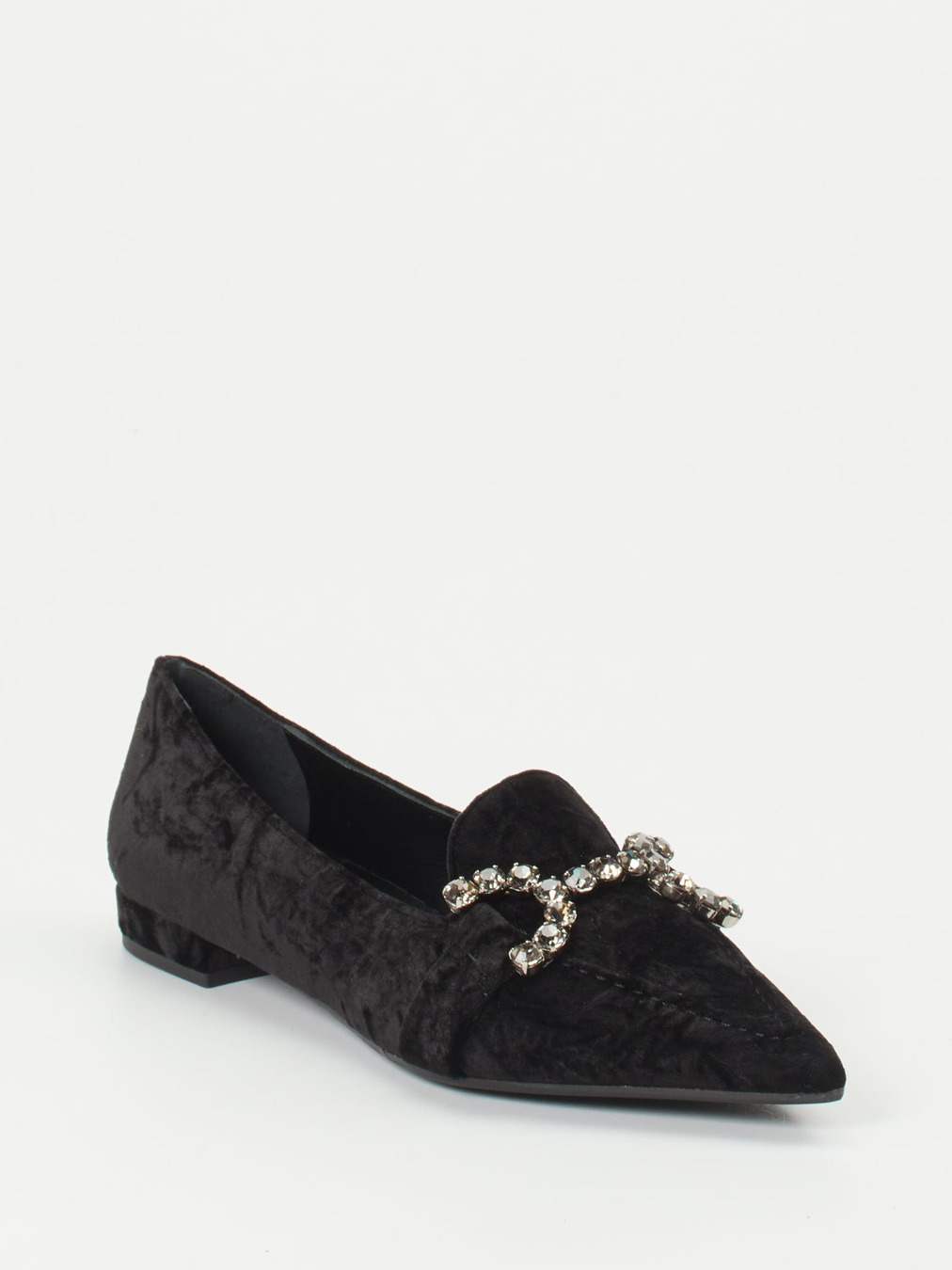 Konstantin Starke – Loafer aus Samt tiefschwarz