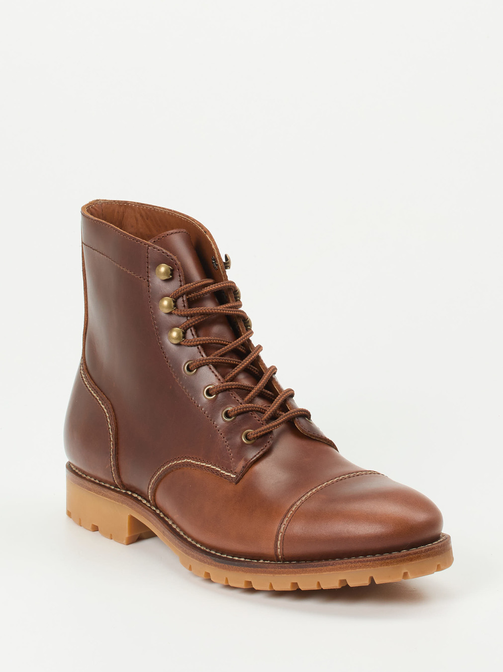 Quarvif – Schnürboots aus Kalbleder in Braun