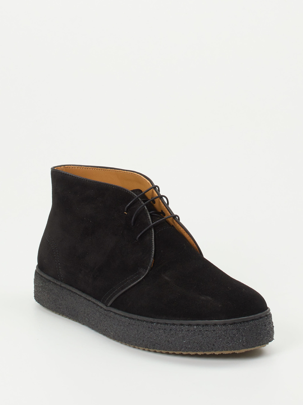 Quarvif – Desert Boots aus Veloursleder schwarz