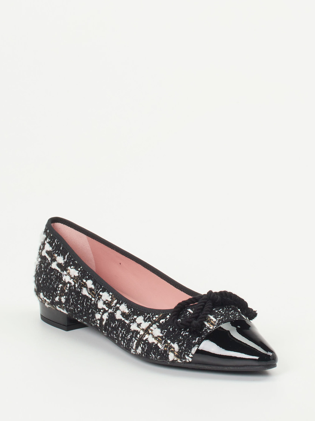 Pretty Ballerinas – Spitzballerinas aus Lackleder Tweed