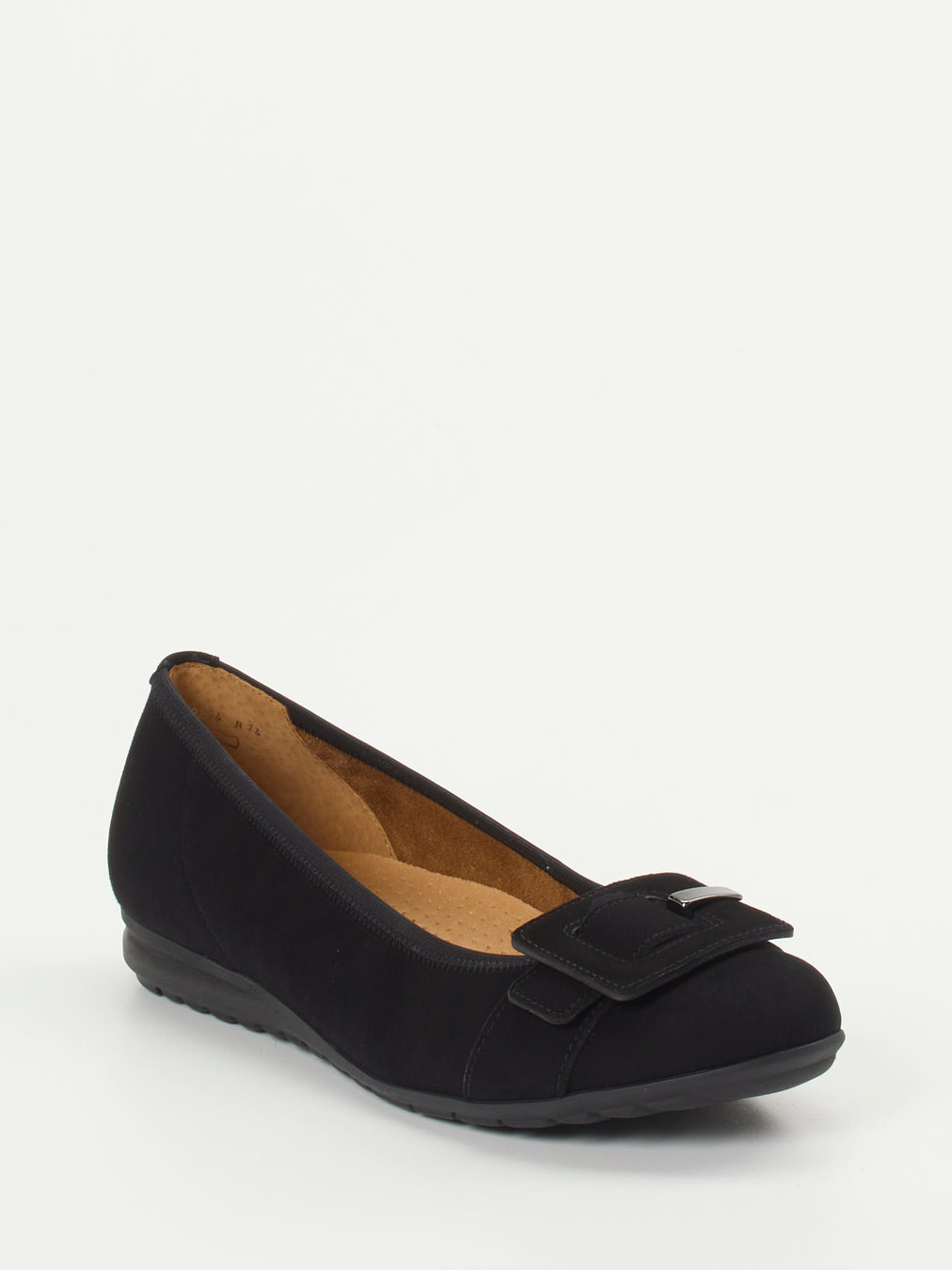 Gabor Comfort – Ballerinas aus Veloursleder Schwarz