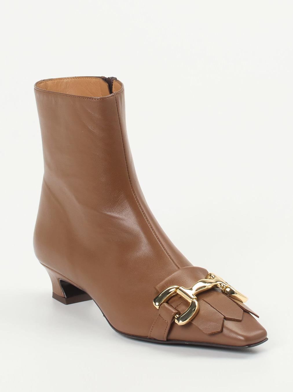 Andrea Puccini – Stiefeletten aus Lammleder kastanienbraun