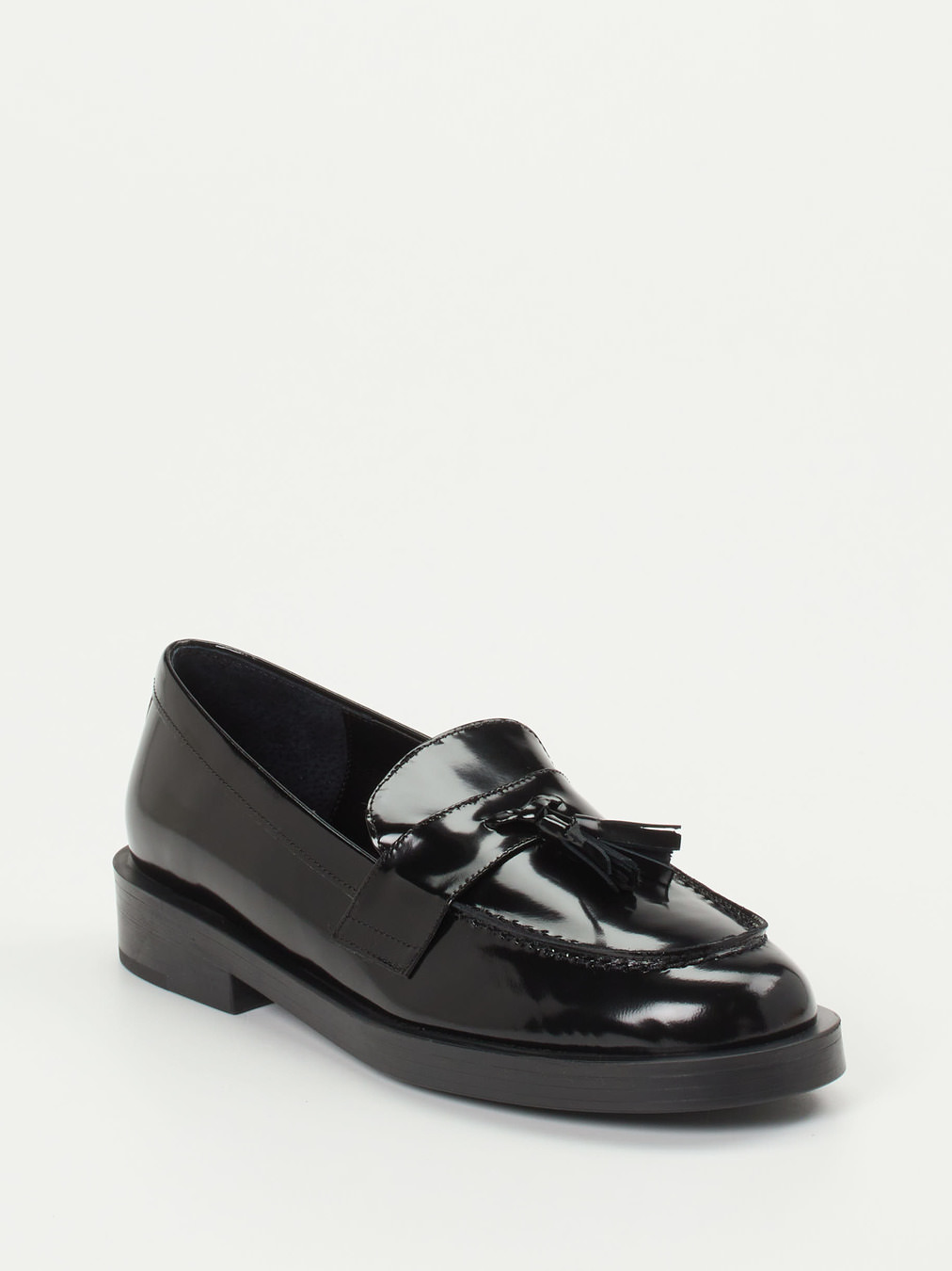 Konstantin Starke – Tassel Loafer aus Hochglanzleder schwarz
