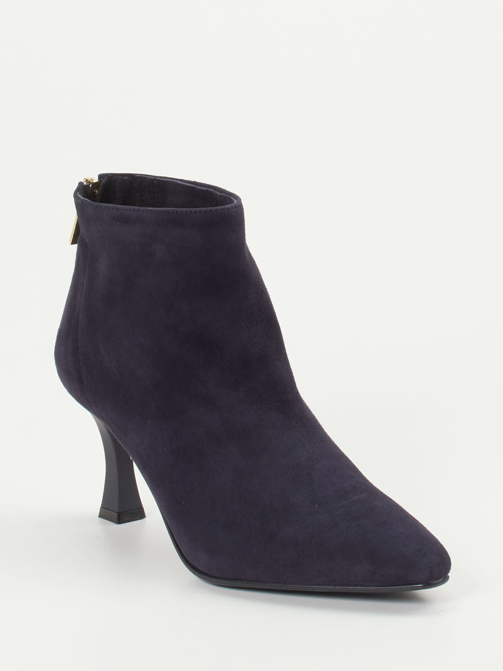 Konstantin Starke – Stiefelette aus Veloursleder blau