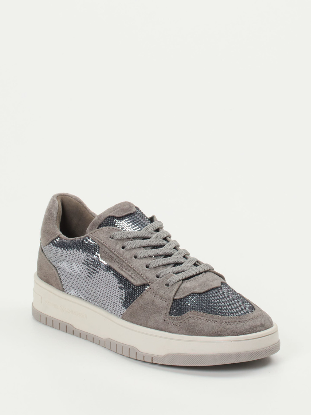 Kennel & Schmenger – Sneaker aus Veloursleder und Metallic