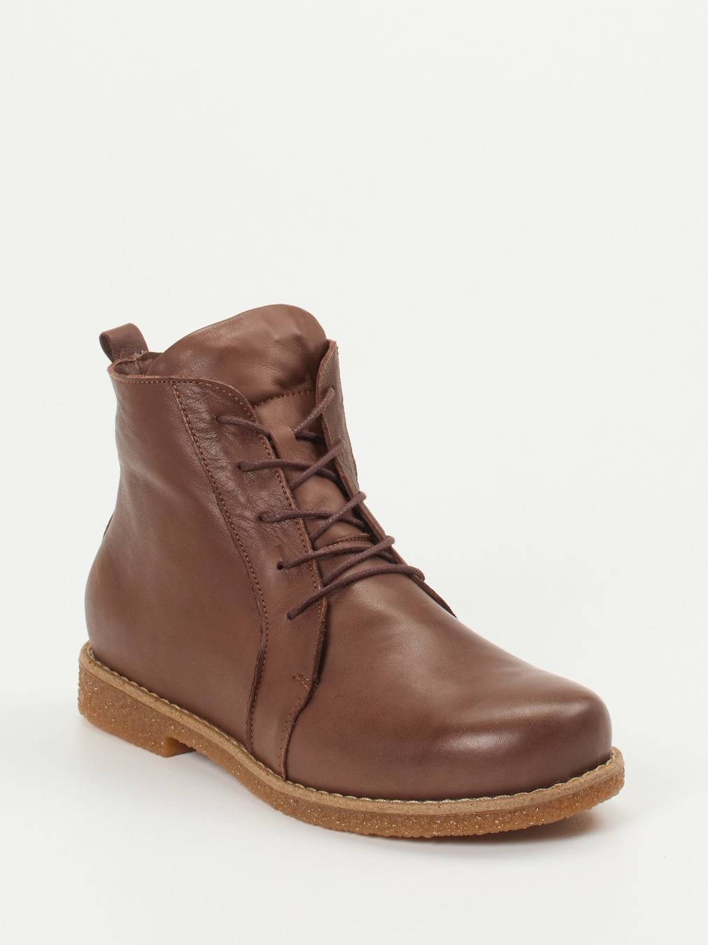 Andrea Conti – Schnür-Boots aus Kalbleder braun