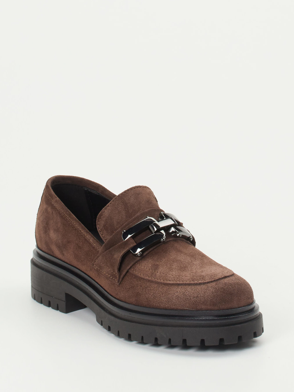 Andrea Puccini – Loafer aus Veloursleder Mittelbraun