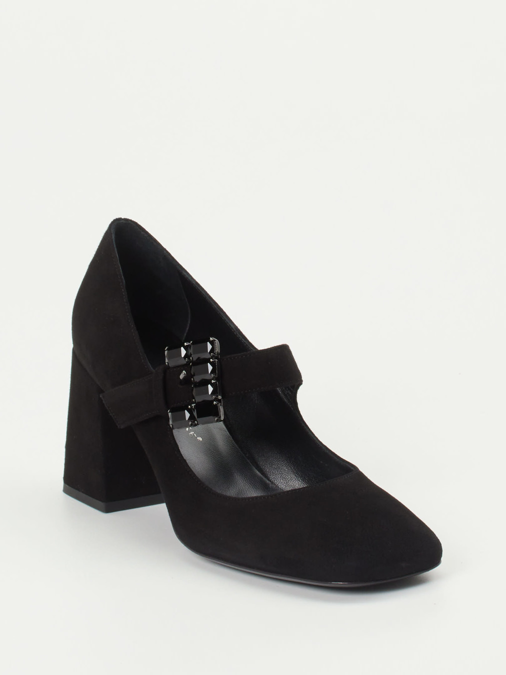 Konstantin Starke – Mary-Jane-Pumps aus Veloursleder schwarz
