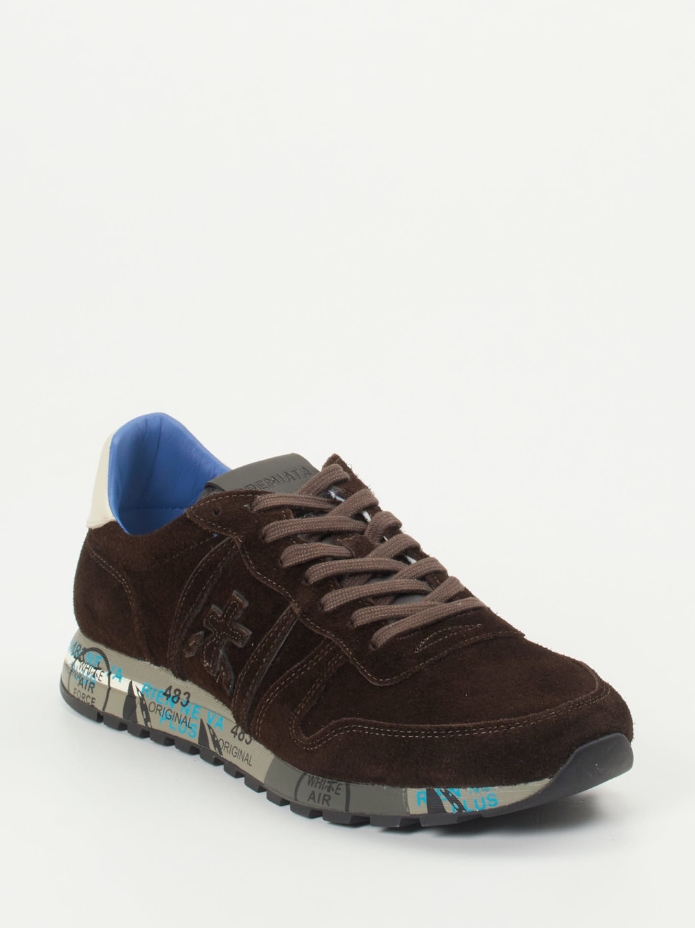 Premiata – Retro-Sneaker aus Veloursleder braun