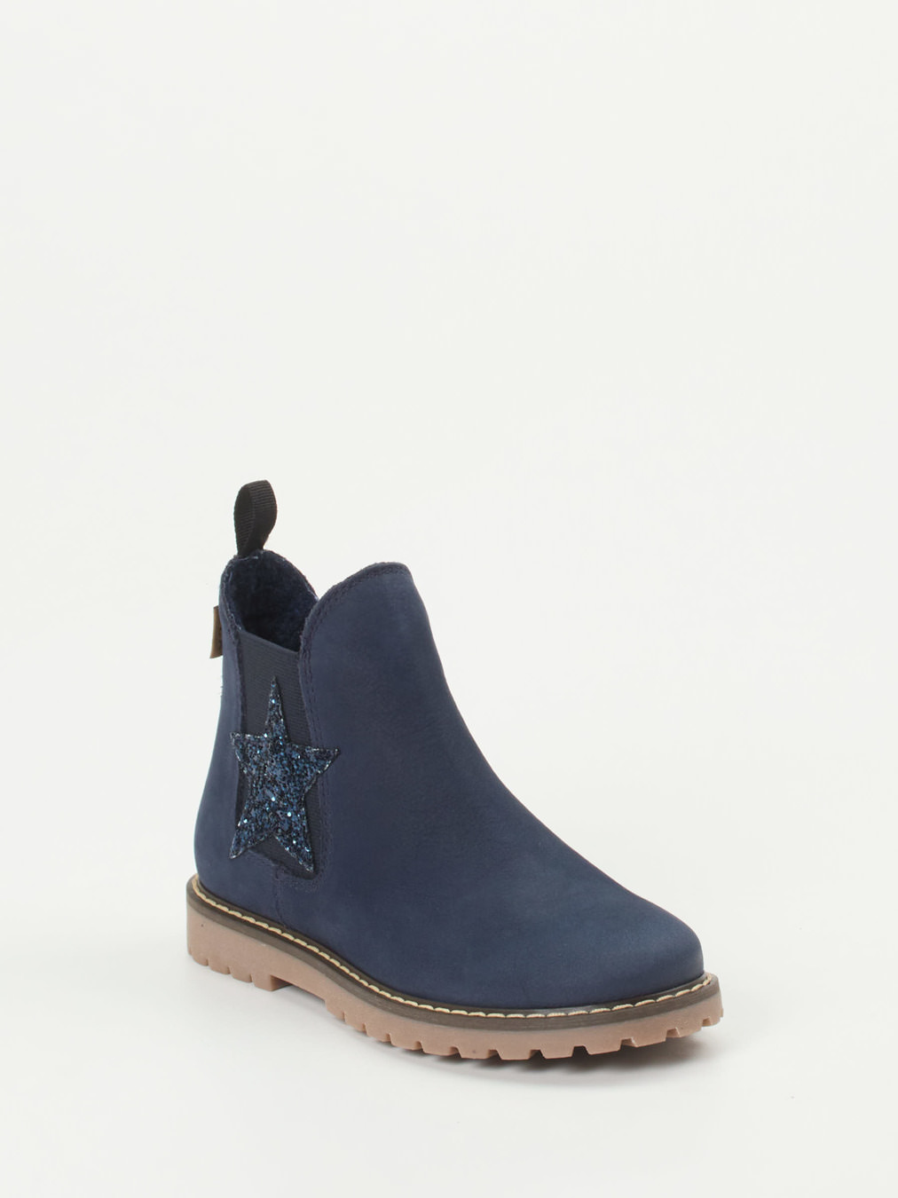 Ralph Harrison Classic – Chelsea Boots aus Nubukleder Dunkelblau