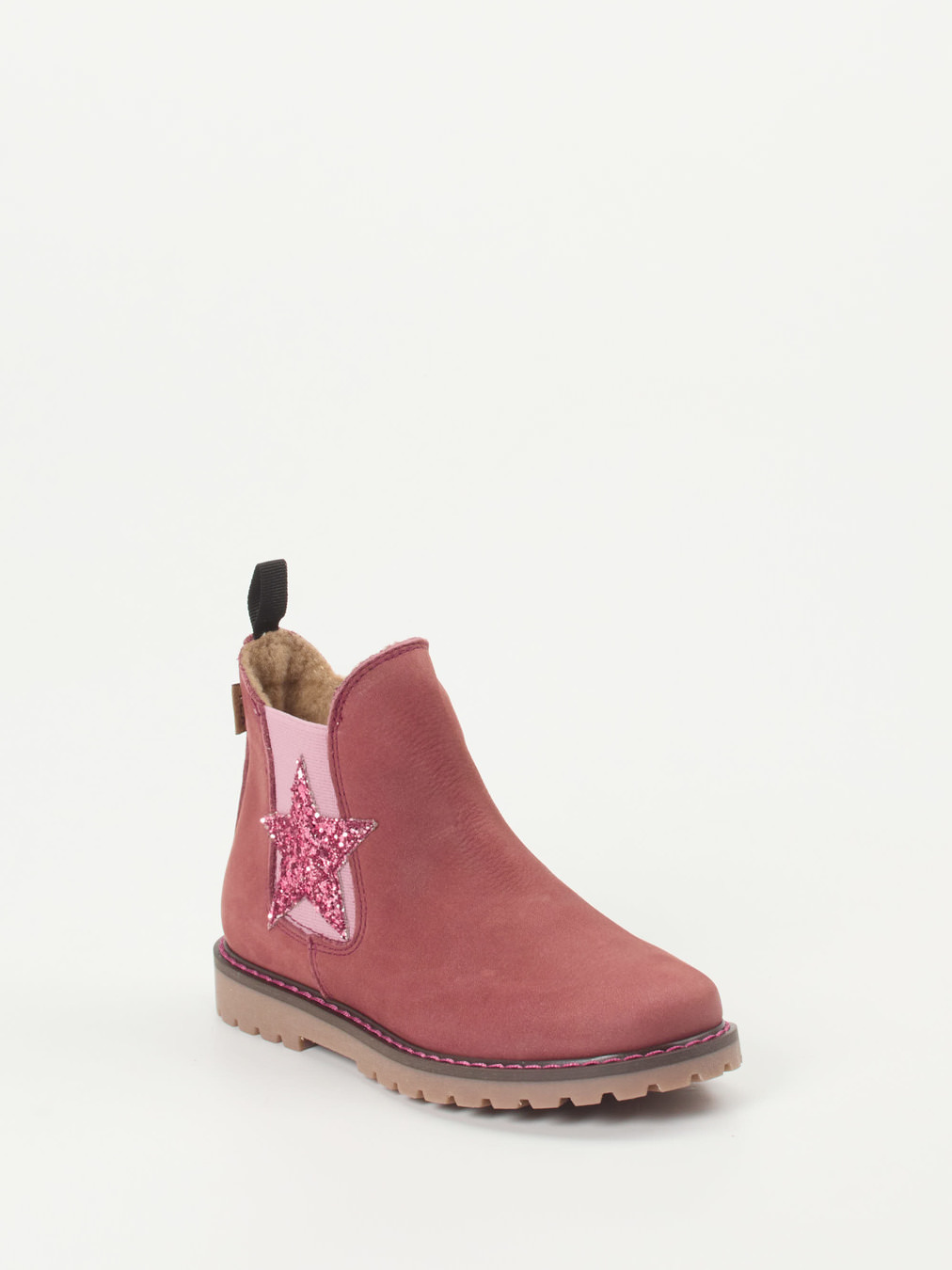 Ralph Harrison Classic – Chelsea Boots aus Nubukleder Altrosa