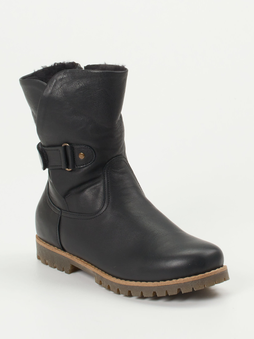 Andrea Conti – Winterboots aus Kalbleder schwarz