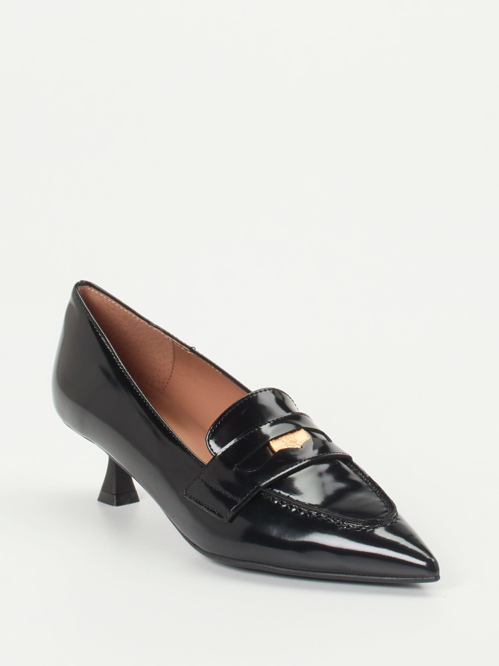 Konstantin Starke – Pumps aus Hochglanzleder schwarz
