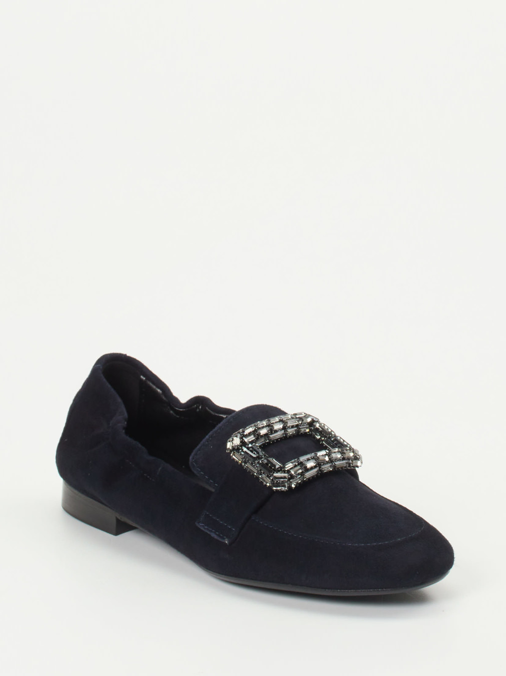 Andrea Puccini – Loafer aus Veloursleder Dunkelblau