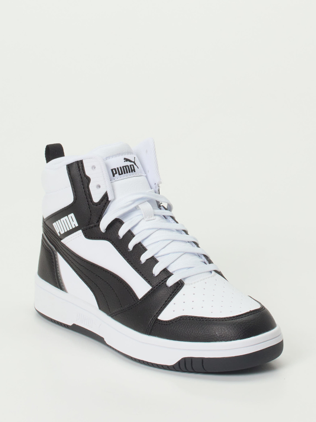 Puma – High-Top Sneaker aus Leder Weiß