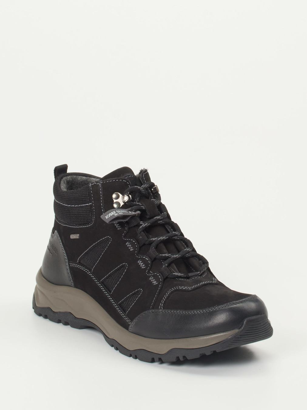 Josef Seibel – Wanderschuhe aus Nubukleder schwarz